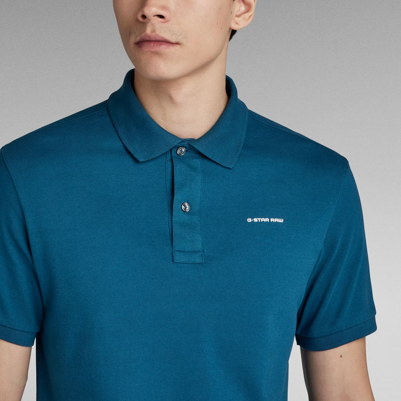 G-STAR® Oluv Slim Poloshirt Mittelblau