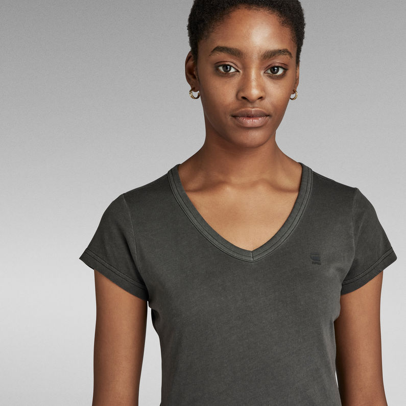 G-STAR® Eyben Slim V-Neck Top Schwarz