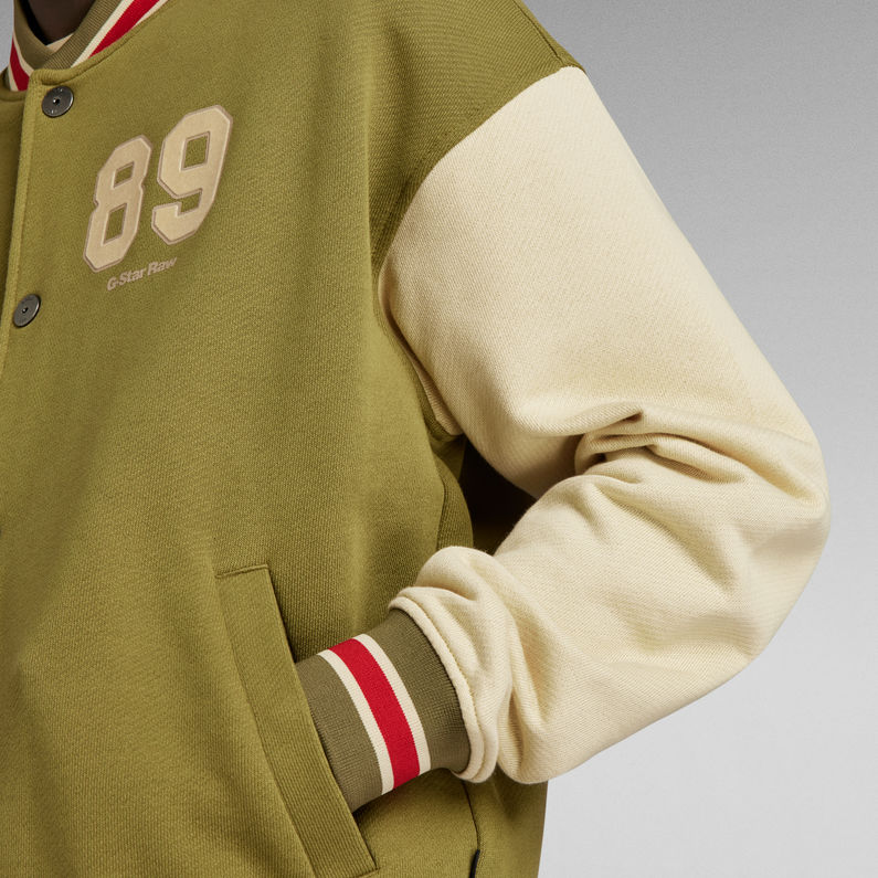 G-STAR® Sweater Jacket Sports Bomber Loose Meerkleurig