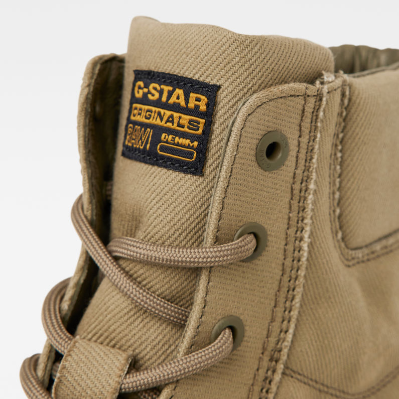 G-Star RAW® Noxer High Canvas Stiefel Grün detail