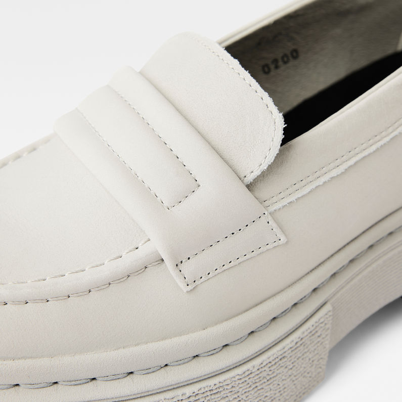 G-STAR® Mocassins Kafey Platform Nubuck Gris detail