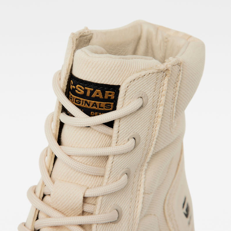 G-STAR® Botas Noxer High Canvas Beige detail