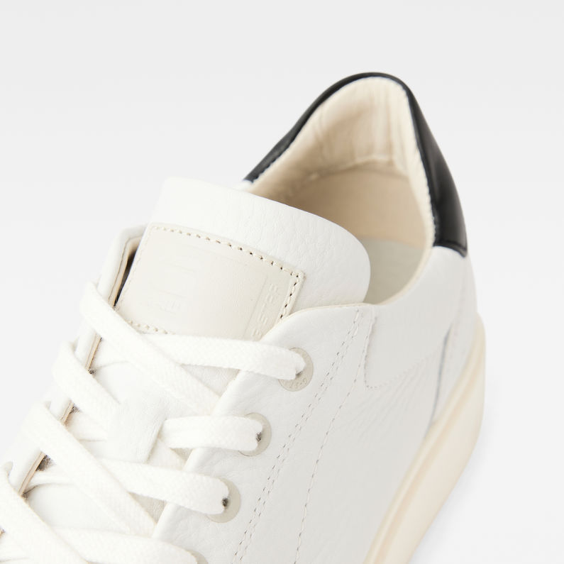 G-STAR® Rovic Tumbled Leather Sneakers ホワイト detail