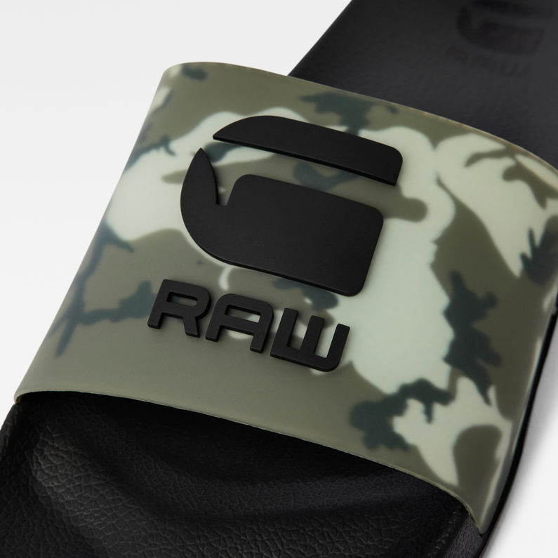 G-STAR® Cart III Camo Slides Green detail