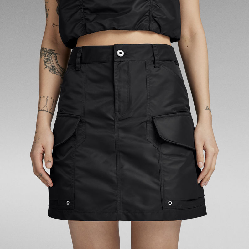 g-star-cargo-mini-skirt-black