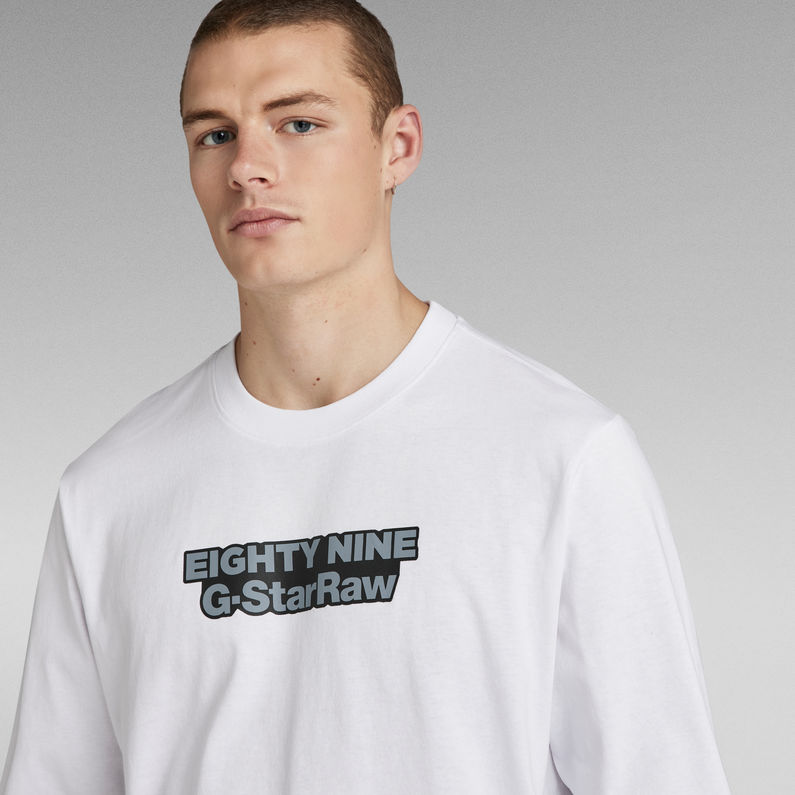 G-STAR® Eighty Nine Graphic Loose T-Shirt Weiß