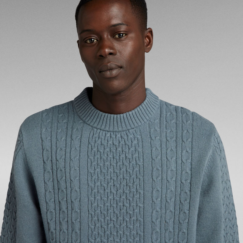 G-STAR® Cable Knitted Pullover Grau