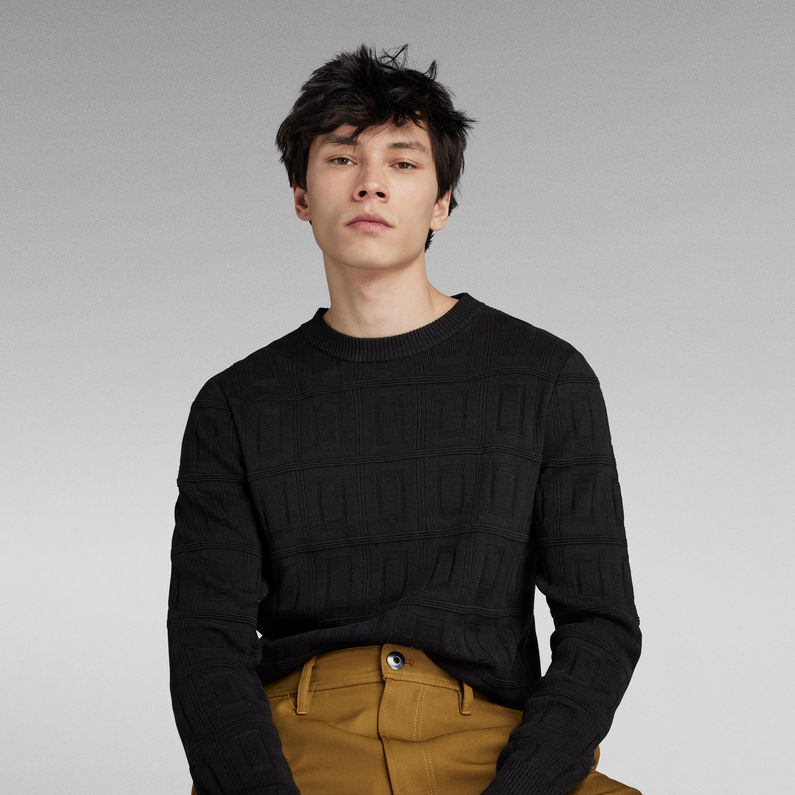 g-star-raw-table-structure-knitted-sweater-black