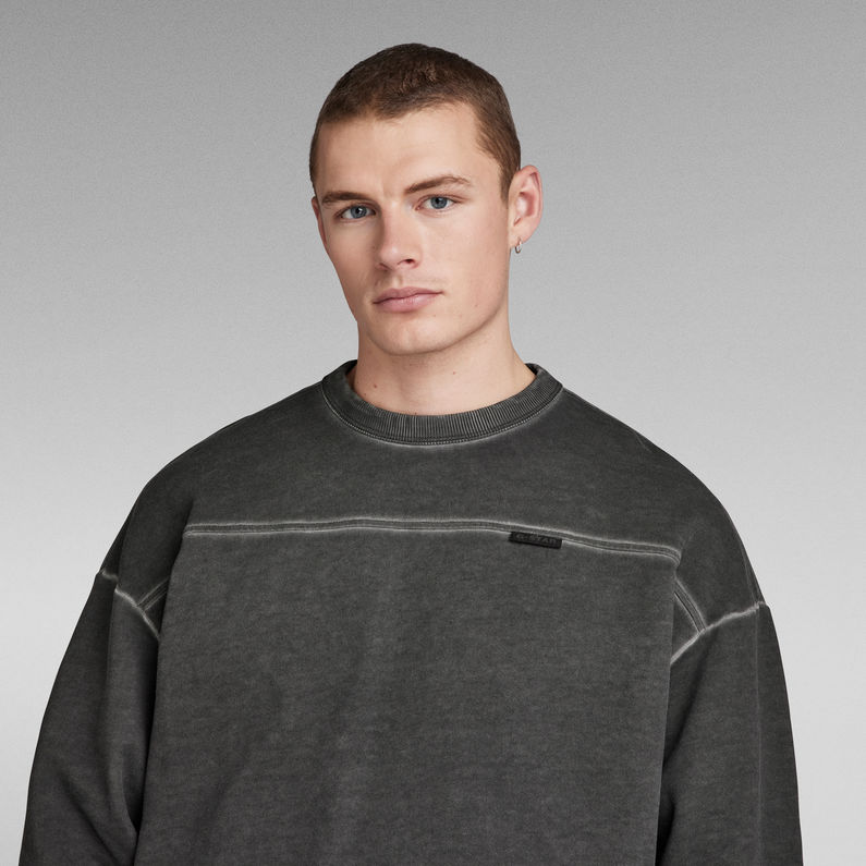G-Star RAW® Garment Dyed Loose Sweater Grey