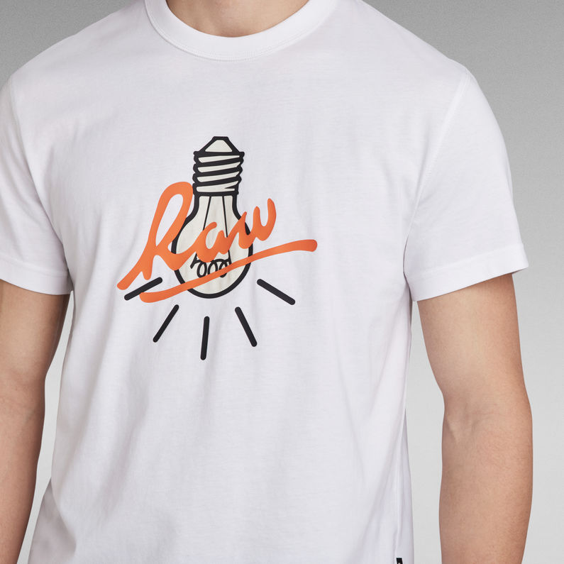 G-STAR® Camiseta Light Bulb Blanco