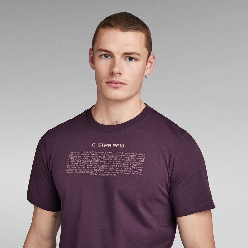 G-STAR® Poem Slim T-Shirt Purple