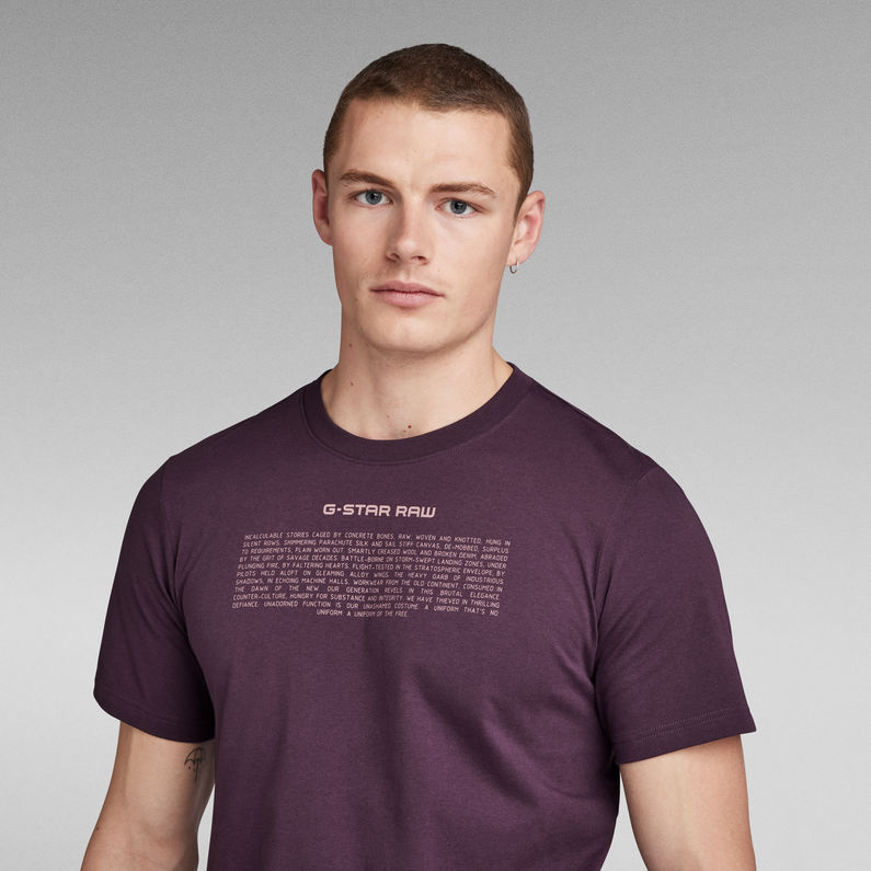 G-Star RAW® Poem Slim T-Shirt Purple