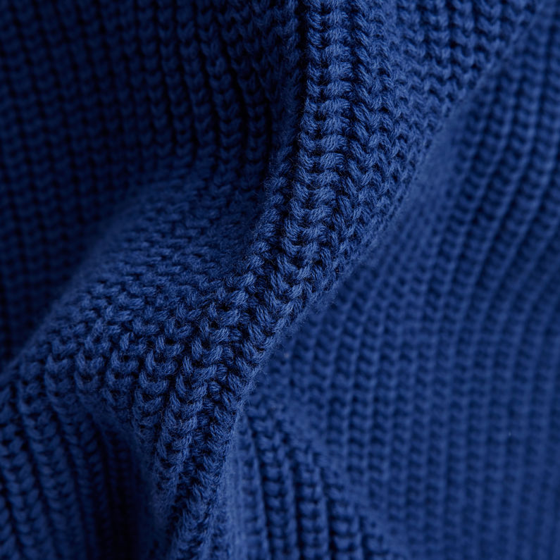 G-STAR® Pullover Turtle Knitted Mittelblau