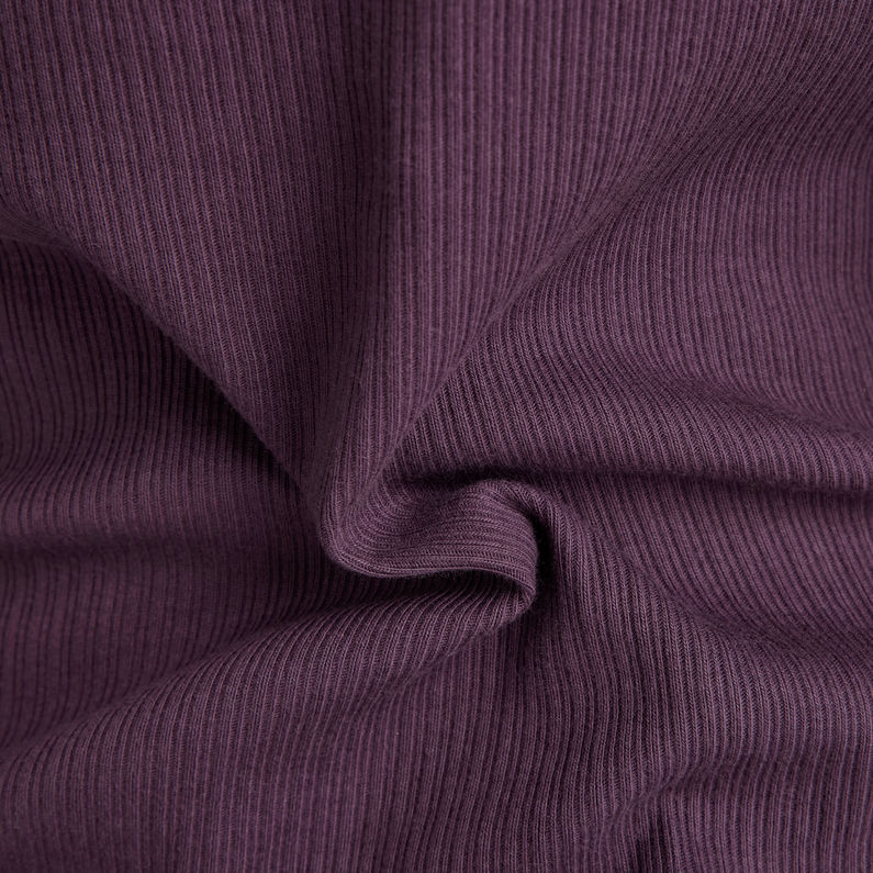 g-star-slim-rib-mock-top-purple