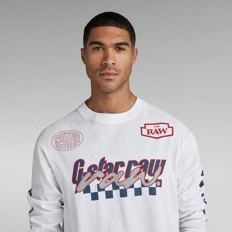 G-STAR® Moto Boxy Graphic T-Shirt ホワイト