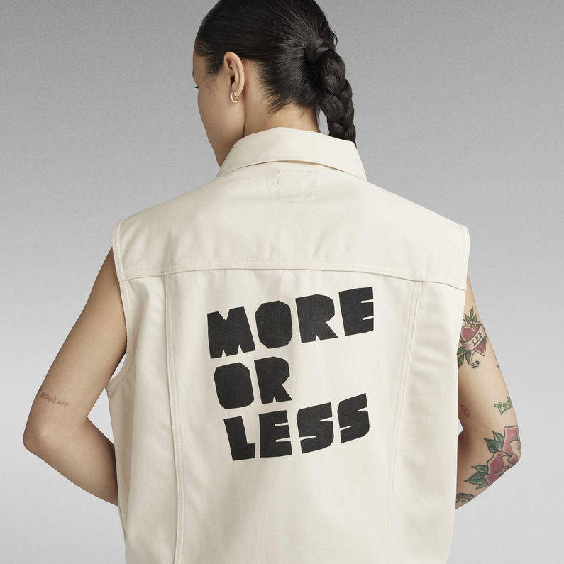 G-STAR® G-Star X Maarten Baas Veste Sans Manches Denim Beige