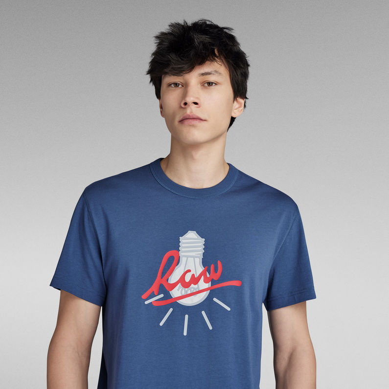 G-STAR® Camiseta Light Bulb Azul intermedio
