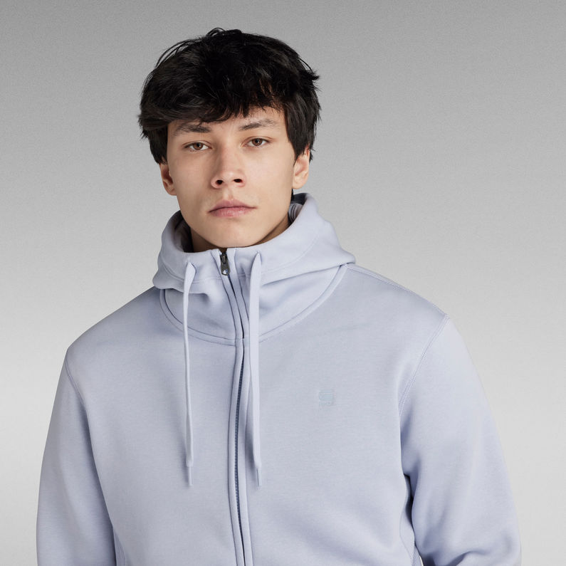 G-Star RAW® Premium Core Hooded Zip Thru Sweatshirt Grau