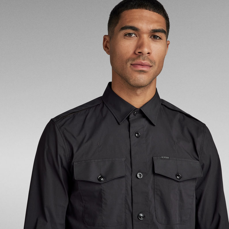 G-Star RAW® Tux Marine Slim Hemd Schwarz