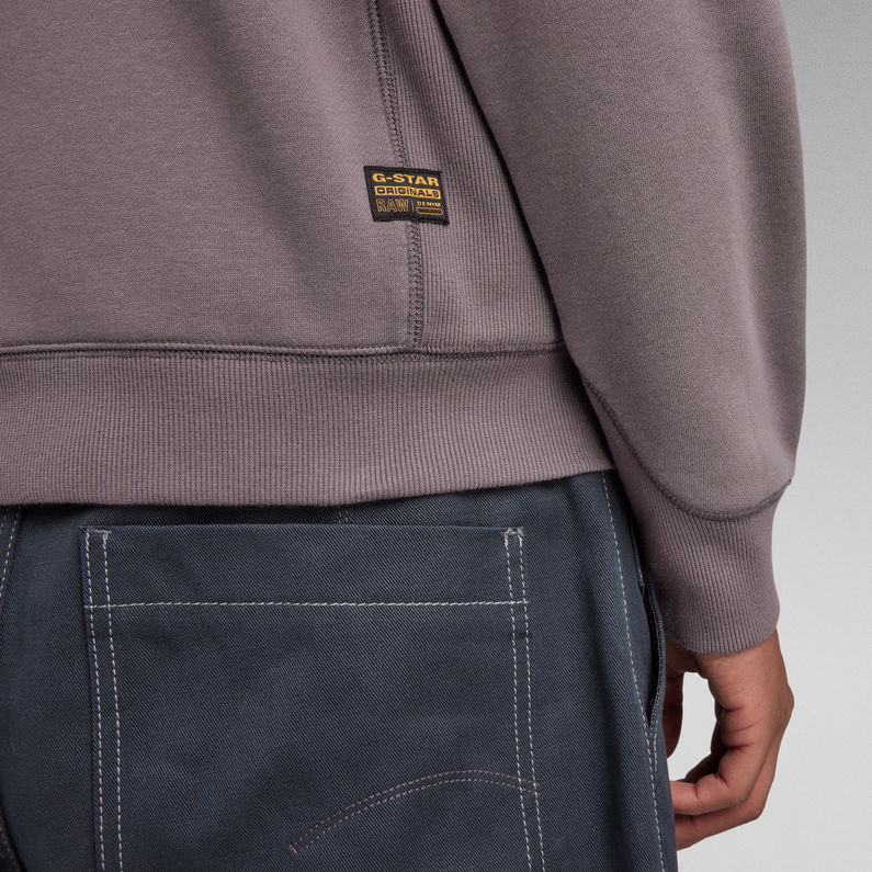 G-Star RAW® Premium Core Hooded Zip Thru Sweater Grey