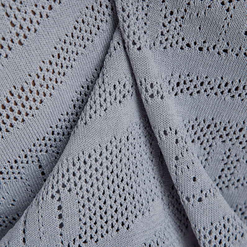 G-STAR® Pointelle Text Knitted Sweater グレー