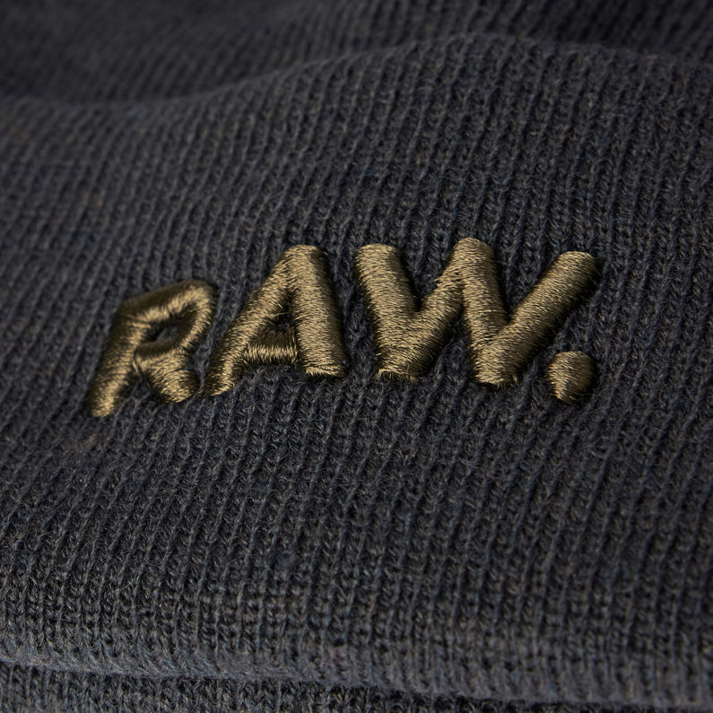 G-STAR® Effo RAW Long Beanie Grau detail shot buckle