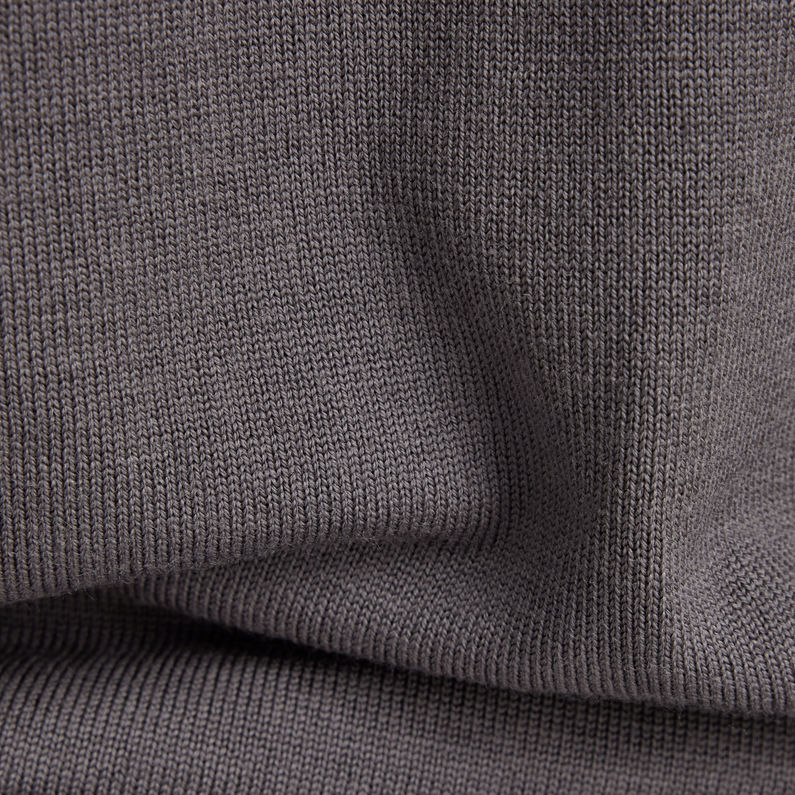 G-STAR® Premium Core Mock Knitted Sweater Grey