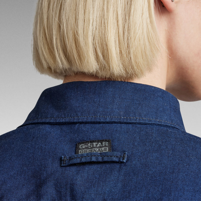 G-STAR® Lange Western Spijkerjurk Evergreen Donkerblauw