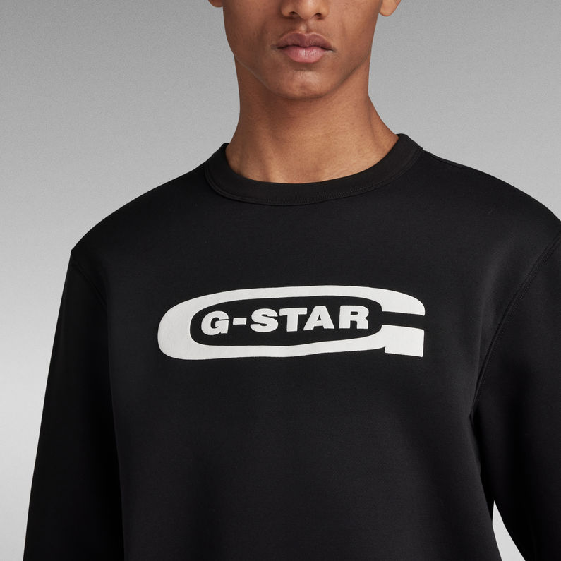 g-star-raw-old-school-logo-sweater-zwart