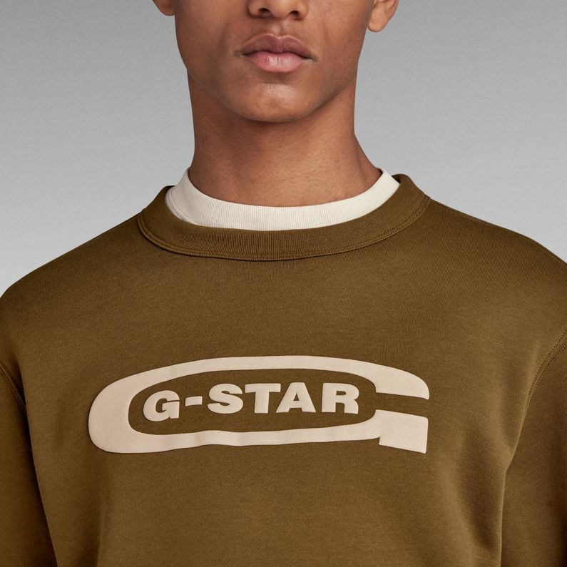 g-star-raw-old-school-logo-sweater-green