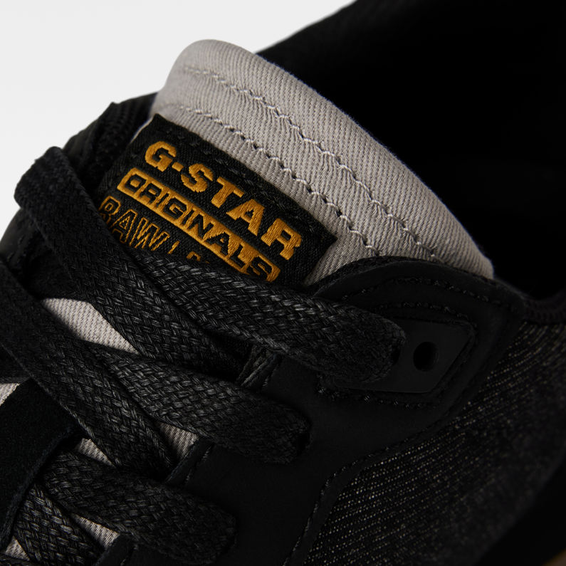 G-STAR® Track II Denim Sneaker Schwarz detail