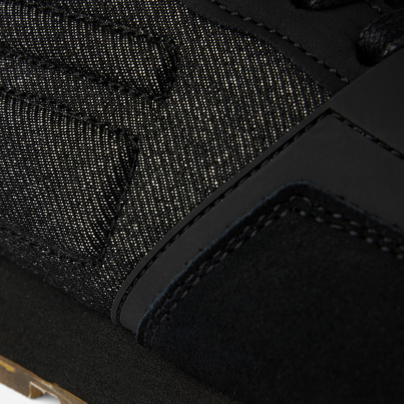 G-STAR® Track II Denim Sneaker Schwarz fabric shot