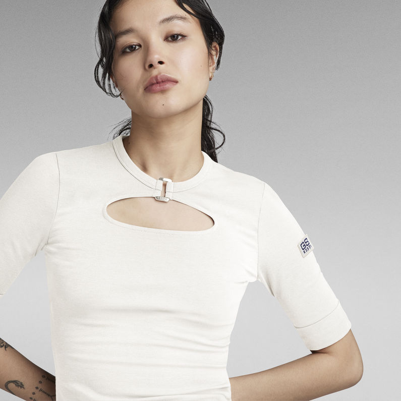 G-STAR® Y2K T-Shirt Square Ring Weiß