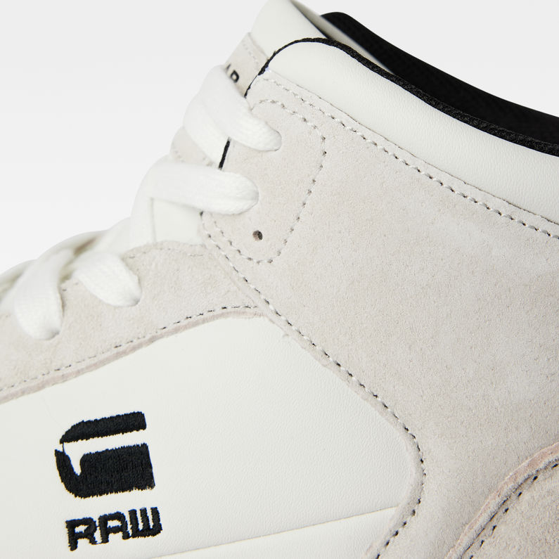 G-Star RAW® Attacc Mid Tonal Blocked Sneaker Weiß fabric shot