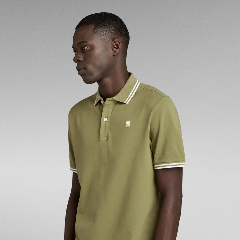 G-STAR® Dunda Slim Stripe Polo Green