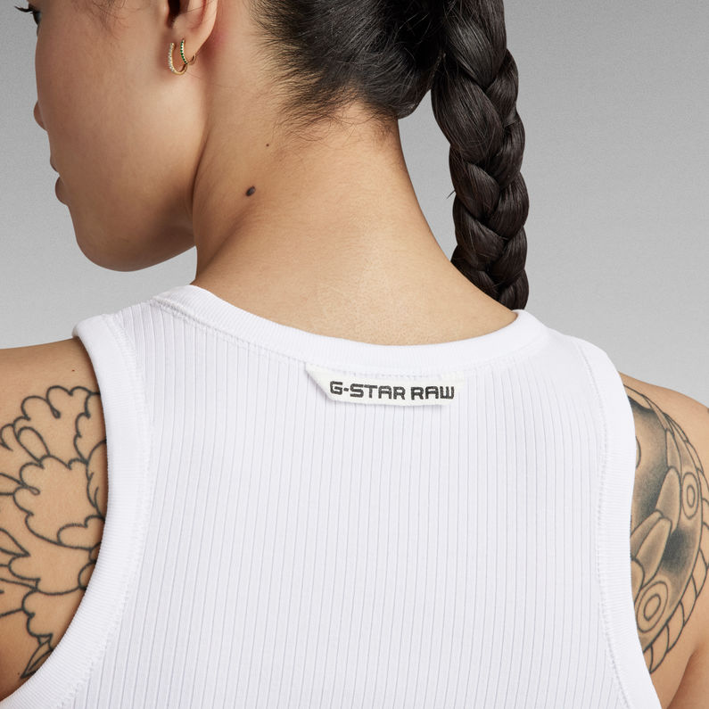 G-STAR® Rib Tank Top White