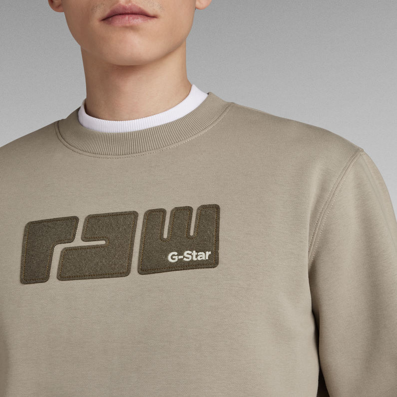 G-Star RAW® RAW. Felt Sweater Grey