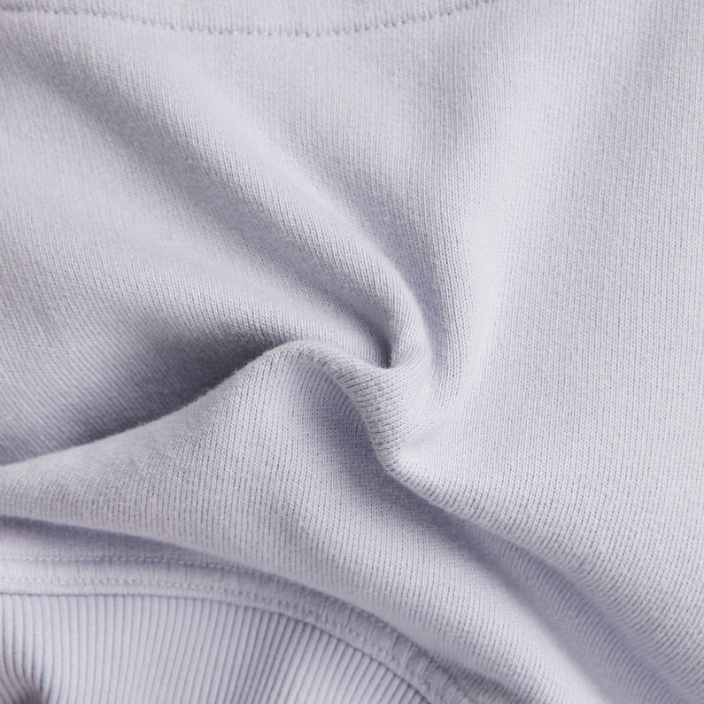 G-STAR® Vintage Cropped Graphic Loose Hooded Sweater Grey