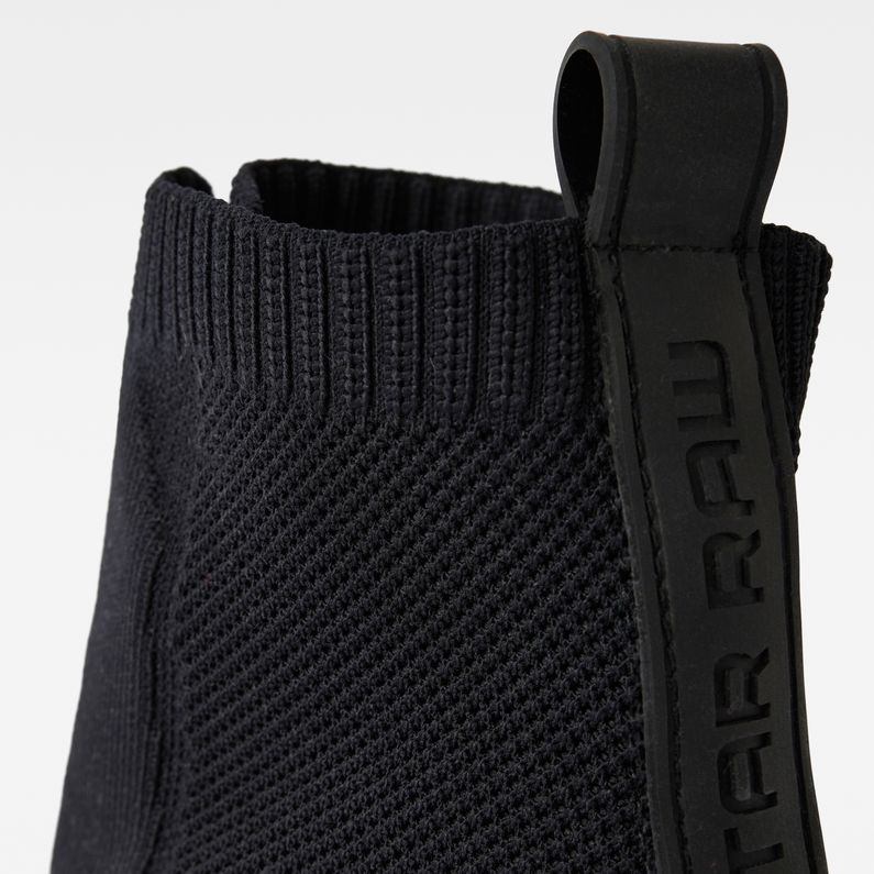 G-Star RAW® Botas Mysid Mid Knit Zip Negro fabric shot