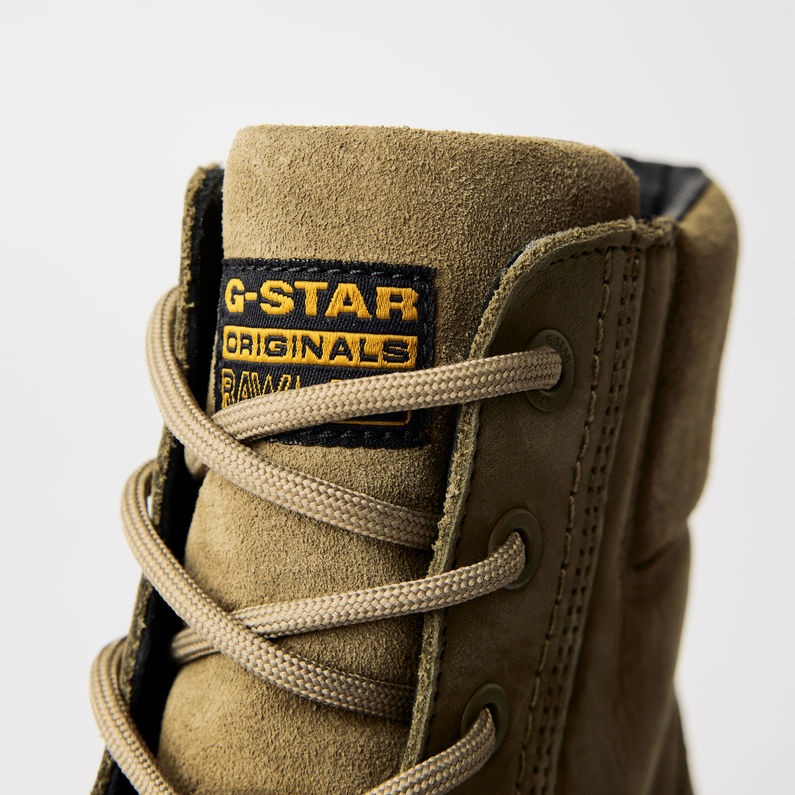 G-Star RAW® Noxer High Nubuck Boots Groen detail