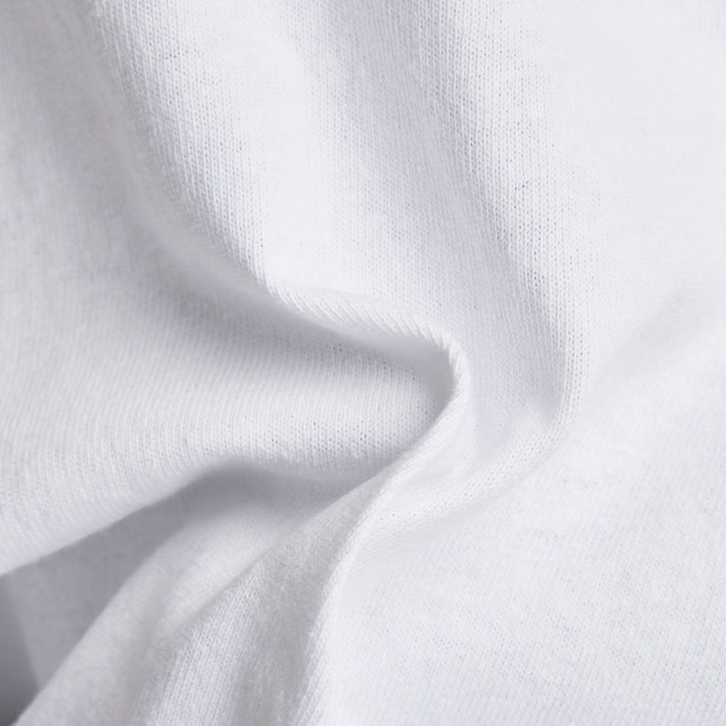 G-STAR® Deep V-Neck Loose Top Weiß