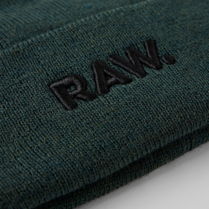 G-STAR® Effo Raw Long Beanie Groen detail shot buckle