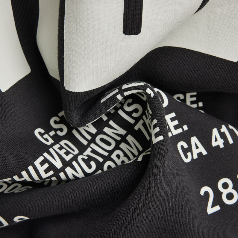 G-STAR® GS RAW Back Graphic Loose Hoodie Zwart