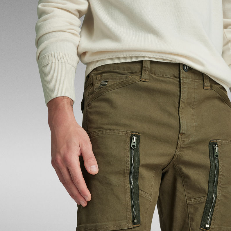 g-star-raw-pantalon-cargo-zip-pocket-3d-skinny-vert
