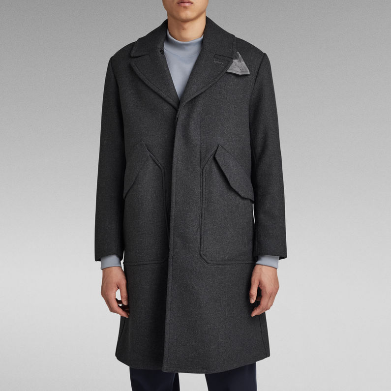 G-Star RAW® Premium Wool Overcoat Grey