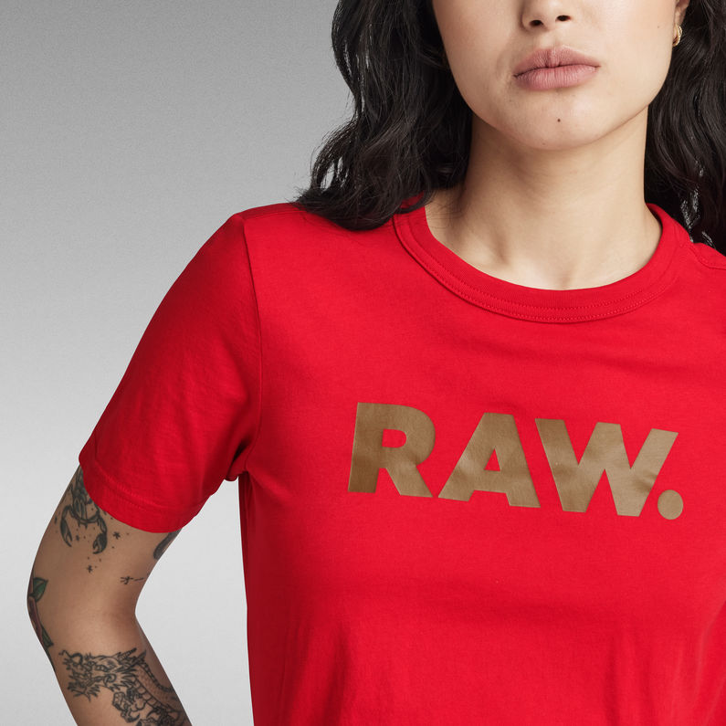 G-STAR® Camiseta RAW. Slim Rojo