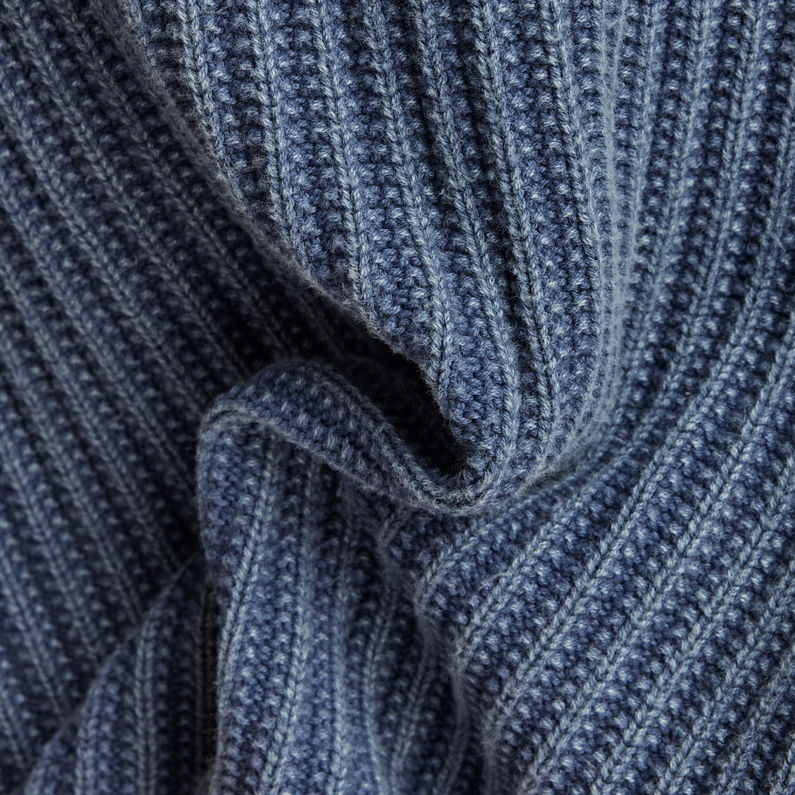 G-STAR® Loose Overdyed Turtle Knitted Sweater ミディアムブルー