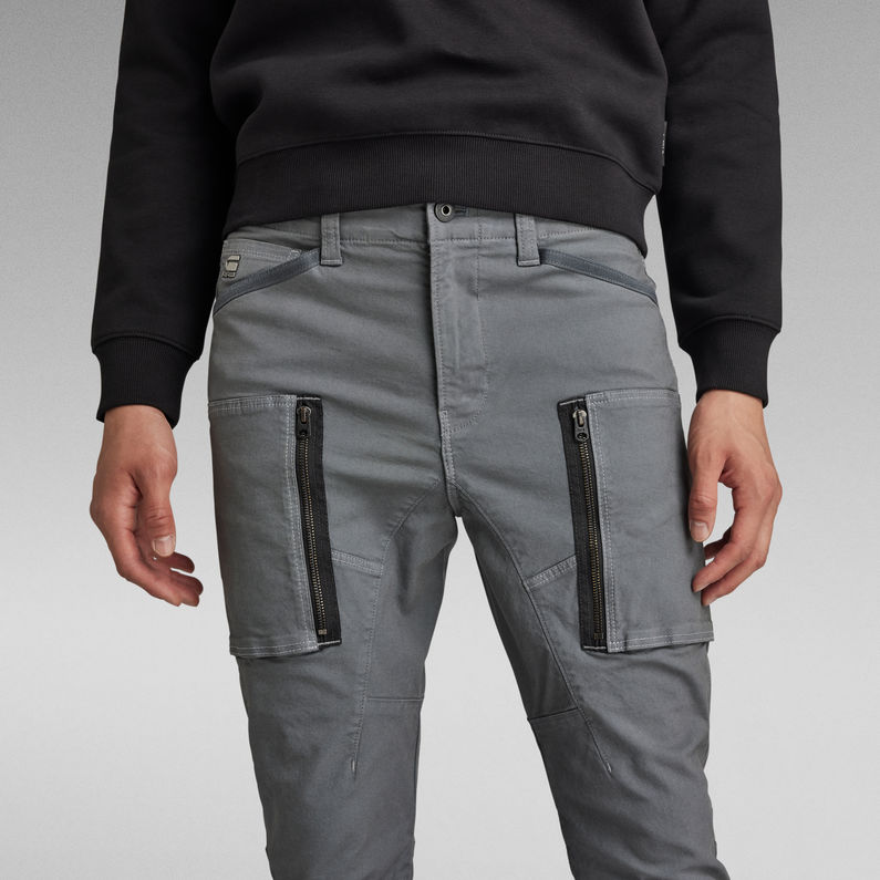 G-Star RAW® Pantalón Zip Pocket 3D Skinny Cargo Gris