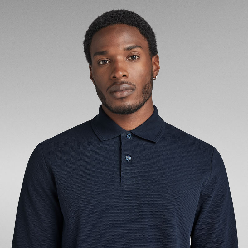 G-STAR® Essential Polo Long Sleeve Dark blue