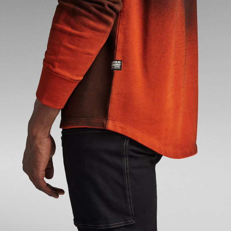 G-STAR® Hand Sprayed Lash Sweater Orange